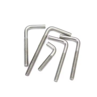 Double-Ended Stainless Steel L Studs Bolt Corroshield Fasteners Carbon Steel L Type Bolt Threaded Rod Bar Corrosion Resistant
