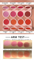 Cosmétiques, fard à joues imperméable, pigment pour fard à joues, marque privée, végan, palette de fard à joues scintillant personnalisée