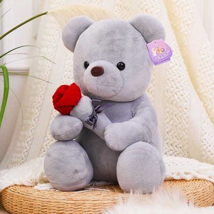 Nuevo Oso de Peluche con Rosas para Regalo de San Valentín, Osito de Peluche Súper Suave con Rosas Realistas - Product Image 2