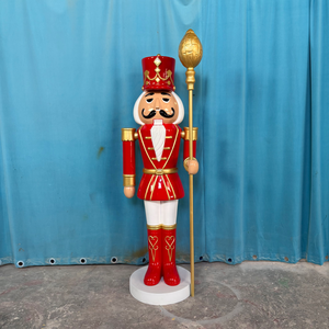 Estatua <span class=keywords><strong>de</strong></span> <span class=keywords><strong>Cascanueces</strong></span> <span class=keywords><strong>de</strong></span> Fibra <span class=keywords><strong>de</strong></span> Vidrio Blanca a Tamaño Real, Modelo Ecológico Pintado a Mano, Personaje <span class=keywords><strong>de</strong></span> TV y Cine - Product Image 4