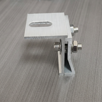 Pince de fixation pour panneau solaire AL6005-T5 anodisée, support de montage PV pour toiture en tôle pour toitures commerciales et industrielles