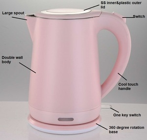 Doppelwand 1,8 Liter elektrischer Wasserkessel Kettel für Haushalt Hotel - Product Image 4