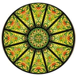 Fábrica personaliza iluminación y decoración de techo interior estilo catedral europea con vidrieras templadas. - Product Image 5