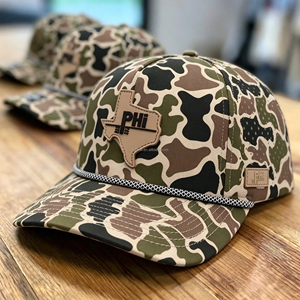 Wholesale Custom 5 Panel camo Laser Cut Baseball Cap Waterproof Hydro Breathable Golf <b>Hat</b> with Rubber PVC Logo <b>for</b> Sports Team - Product Image 1