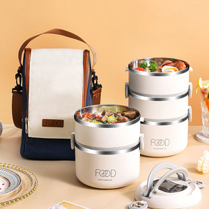 Thermal Insulation Triple Tier Stainless Steel Leakproof Food Storage Lunch <strong>Snack</strong> <strong>Box</strong> <strong>Japan</strong> Style BPA Free - Product Image 6