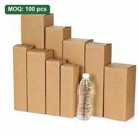 Boîte en carton ondulé longue sur mesure avec emblème imprimé, petit lot, carton rigide en kraft pour luminaire LED linéaire