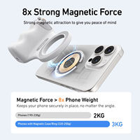 Support de téléphone magnétique TELESIN avec lumières LED pour selfie, poignée de maintien, aide à la photographie, compatible avec les téléphones mobiles, accessoire pour téléphone portable