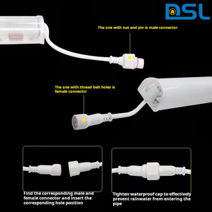 24V 220V ngoài trời lập trình LED Pixel ánh sáng cho rào cản hộ Lan Tôn sóng mặt tiền xây dựng đèn DMX kỹ thuật số LED ống ánh sáng RGB ngoài trời - Product Image 5
