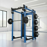 Rack complet d'équipement de musculation professionnel robuste pour entraînement de force