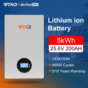 25.6V 200AH 5kwh treo tường Lithium Ion LiFePO4 pin 24V nhà pin lithium 200AH powerwall Hệ thống lưu trữ năng lượng - Product Image 1