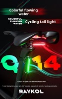 Juego de Luces LED Recargables para Bicicleta en Forma de Barra, Faro Delantero y Trasero, Multimodo, con Clip de Montaje para Casco de Ciclismo MTB