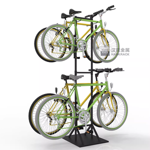 Support de rangement pour vélos en métal, vente directe d'usine, pour garage, stationnement - Peut accueillir 2 vélos - Product Image 2