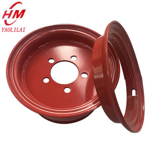 Piezas de carretilla elevadora <span class=keywords><strong>Linde</strong></span> de 3 toneladas personalizadas de fábrica, llanta de rueda 5.00F-10 5,00-10, llanta de acero Industrial para carretilla elevadora 6,50-10 - Product Image 1