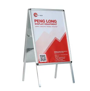 Wholesale 25mm Silver Display Sandwich Board Stand