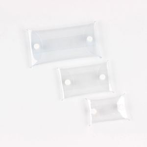 ถุงใส่เครื่องประดับ PVC ใสแบบใช้ซ้ำได้พร้อมสายคล้องแบบกระดุม พกพาสะดวกและทนทาน - Product Image 1