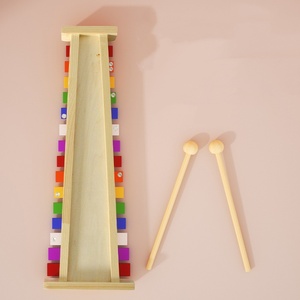 Xylophone Glockenspiel en métal arc-en-ciel à 15 tons avec maillets, instrument de percussion Orff, jouet musical éducatif précoce pour enfants - Product Image 4