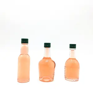 Different Shape 50ML 100ML Mini Liquor WIne Glass Bottle For Sale