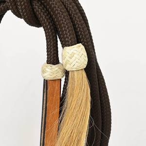Juego de riendas Futurity Knot Headstall con cuero crudo Bosal An Mecate de fabricante indio a precios mayoristas - Product Image 3