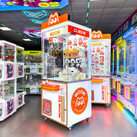 Machine à griffes métallique avec distributeur de jouets à monnayeur et carte de crédit, garantie 1 an pour centres commerciaux et salles de jeux
