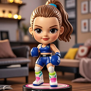 Bobblehead in resina di arti marziali personalizzate-combattente dipinto a mano da collezione per gli appassionati - Product Image 3