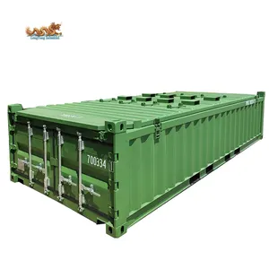 New 20ft Container 20ft Half Height Container Steel Lid Cover 6mm Steel Floor 20 Feet Open Top Shipping Container For Mining