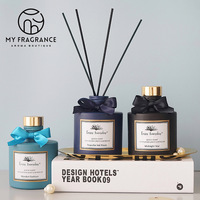 Harga Pabrik Grosir Minyak Reed Diffuser Botol Matte Hitam Biru 200Ml dengan T Bar Stopper