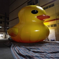 Ballon gonflable publicitaire en forme de canard jaune hermétique pour événements