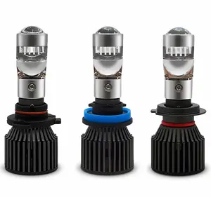 45W mini projector headlights RHD LHD for option Car Headlight Bulb H11 H7 HB3 HB4 9012 Mini optical lens Fog lights