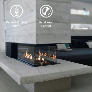 <span class=keywords><strong>Chimenea</strong></span> <span class=keywords><strong>de</strong></span> <span class=keywords><strong>Gas</strong></span> Flotante para Interiores, con Diseño <span class=keywords><strong>de</strong></span> Paisaje, <span class=keywords><strong>Empotrada</strong></span>, <span class=keywords><strong>de</strong></span> Vidrio Microcristalino <span class=keywords><strong>de</strong></span> Alta Resistencia a la Temperatura, <span class=keywords><strong>de</strong></span> Tres Lados, Marca CRUISE - Product Image 2