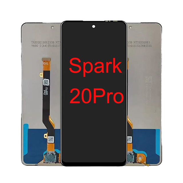 For Tecno Spark 20 Pro Display Replacement with 1 Year Warranty Pantalla LCD Screen for Tecno Spark 20 Pro