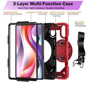 Funda Protectora de 3 Capas a Prueba de Golpes para Tablet Samsung Galaxy Tab S10 <span class=keywords><strong>Lite</strong></span>/S10 FE/S9 FE/S9 de 11 Pulgadas con Rotación de 360 Grados °   Soporte Trasero Multiángulo - Product Image 2