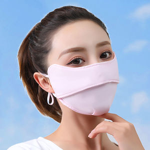หน้ากากผ้าไหมน้ำแข็งระบายอากาศได้ UPF 50 ป้องกันแสงแดด ใช้ได้ทั้งชายและหญิง สำหรับกิจกรรมกลางแจ้ง - Product Image 3