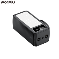 Anpassbares LOGO PD22.5W Schnellladung 60000mAh Li-Polymer 2-in-1 Powerbank LED-Lampe Micro USB/Type-C Universal für Outdoor