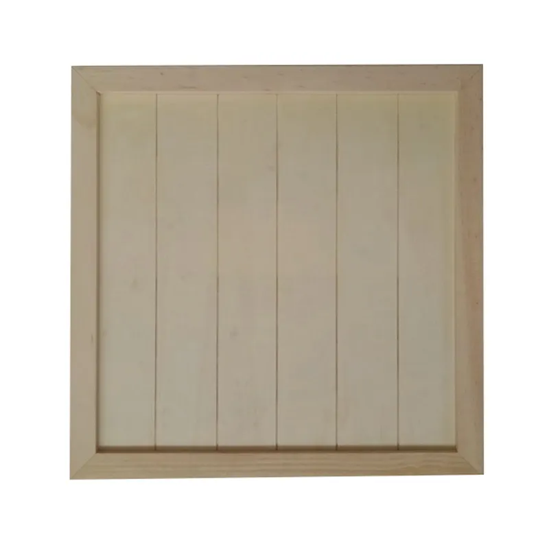 Customised Wood Decorations Unfinished Wood Shadow Box Square Frame For DIY decoration