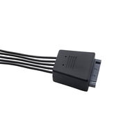 Cable Sata de 15 pines macho a hembra, adaptador divisor de potencia SATA de 1 a 4 puertos