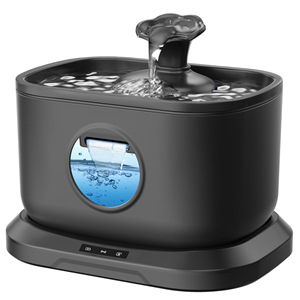 Fontaine à eau pour animaux de compagnie 2,8 L, sans fil, alimentée par batterie, avec capteur et design détachable - Product Image 2