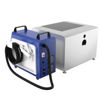 Machine de découpe et de soudage laser à fibre CNC de bureau 800W Ruida, nouvelle, à refroidissement par air, 3 axes, pour la découpe et le soudage du métal, en particulier de l'acier inoxydable