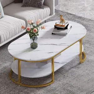 현대 목재 가구 세트 1 커피 테이블 사이드 테이블 거실에 금속 테이블 세트