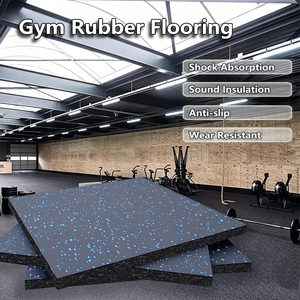 Tapis de sol HANLI 20 mm noir à granules, absorption des chocs, résistant aux charges lourdes, imperméable, pour salle de sport, installation facile, taille personnalisée - Product Image 3