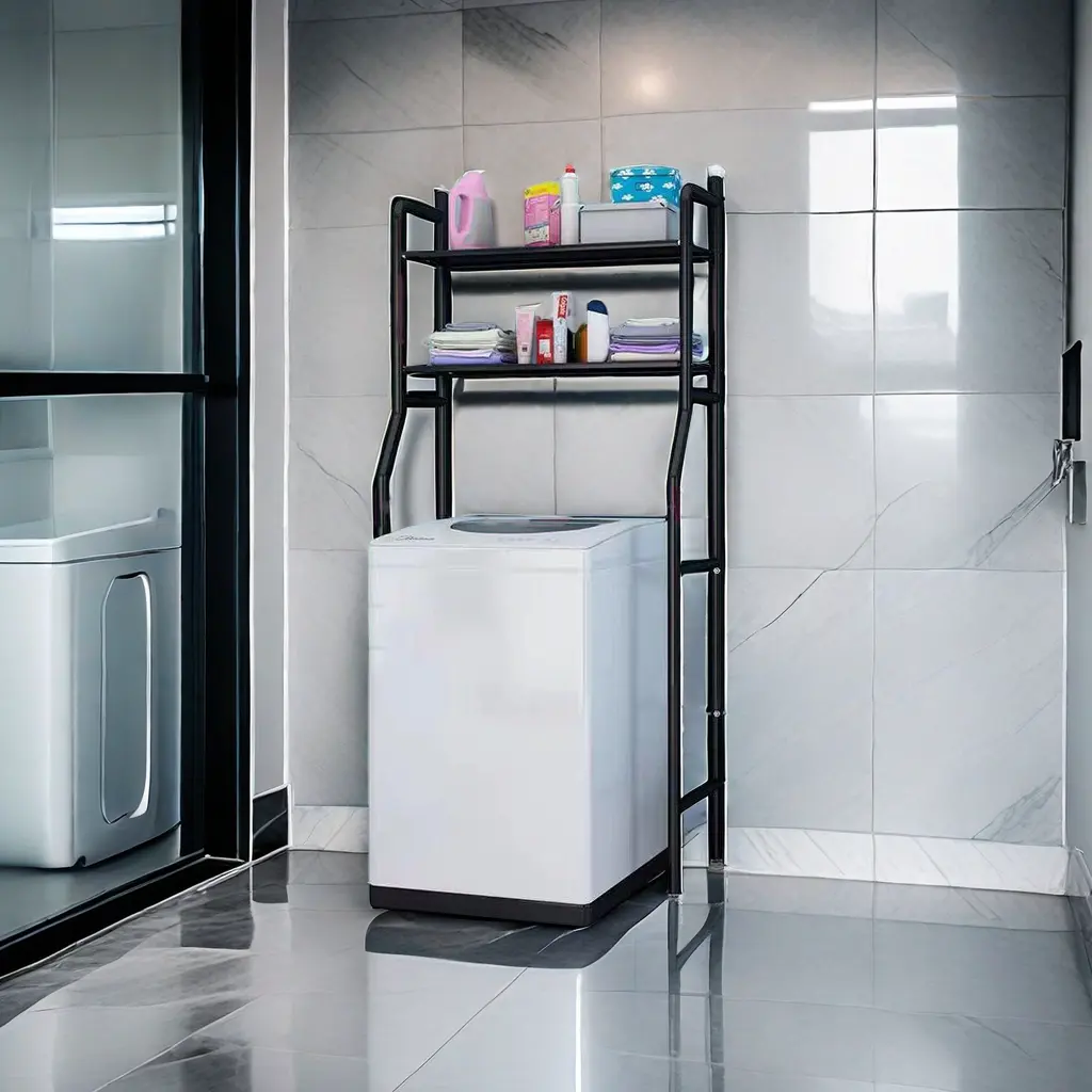 Badezimmer Eckregal großes Kapazitäts-Freistehendes Aufbewahrungsregal Toilettenregale für Badezimmer