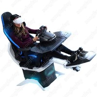 Cockpit de simulateur de course, simulateur de mouvement, système de course VR, matériau PVC durable, volant de conduite confortable prêt à l'emploi