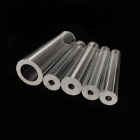 Tube en verre borosilicate transparent, résistant aux hautes températures, à parois épaisses, creux, pour la fabrication d'objets en verre, fabricant Chine