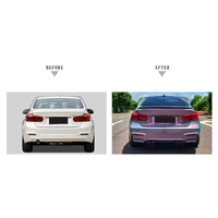 Kit carrosserie F30 à F80 pour BMW F30 M3 2013-2018, jupes latérales, tuyau d'échappement, capot, aileron, calandre, kit carrosserie F30 M3