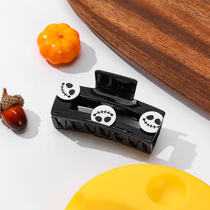 مشابك شعر أكريليك مستطيلة جديدة للأطفال بتصميم عيد الميلاد، إكسسوارات شعر للحفلات، بيع بالجملة في كرتون - Product Image 5