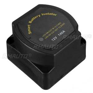 Isolateur intelligent de batterie double 12V 140A, relais sensible à la tension VSR, interrupteur intelligent pour voiture, VTT, UTV, bateaux, camping-car, camion - Product Image 2
