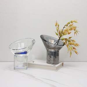 Pezzi di colore personalizzati porta <span class=keywords><strong>fiori</strong></span> creativo Hotel decorazione <span class=keywords><strong>da</strong></span> tavolo ciotola di cristallo ornamenti <span class=keywords><strong>vaso</strong></span> di cristallo - Product Image 4