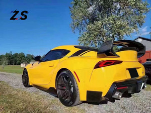 Alerón estilo ST de fibra de carbono ZS, alerón trasero para maletero, cola de pato para Toyota <span class=keywords><strong>SUPRA</strong></span> A90 MK5 Auto <span class=keywords><strong>Tuning</strong></span> - Product Image 6