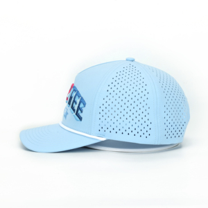 Gorra de Béisbol Personalizada de 5 Paneles con Corte Láser, 100% Poliéster, Terciopelo, Impermeable, Estilo Deportivo Urbano, Logotipo Bordado, Visera Curva Alta - Product Image 3