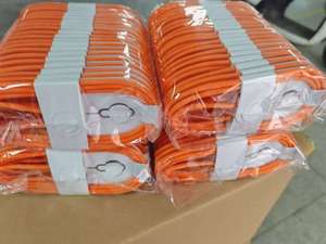 Cable USB Tipo C Trenzado de Nailon Naranja de 3 Pies y 60 W con Carga Rápida PD para iPhone y Computadora, Conductor de Cobre Puro - Product Image 4