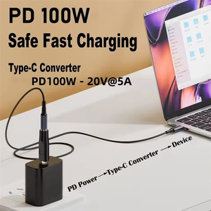 อะแดปเตอร์ชาร์จเร็ว Type-C เป็น DC PD 100w สำหรับแล็ปท็อป โน้ตบุ๊กเลอโนโว เครื่องมือไฟฟ้า รีโมทคอนโทรล ของเล่น รถยนต์ เครื่องดูดฝุ่น - Product Image 4